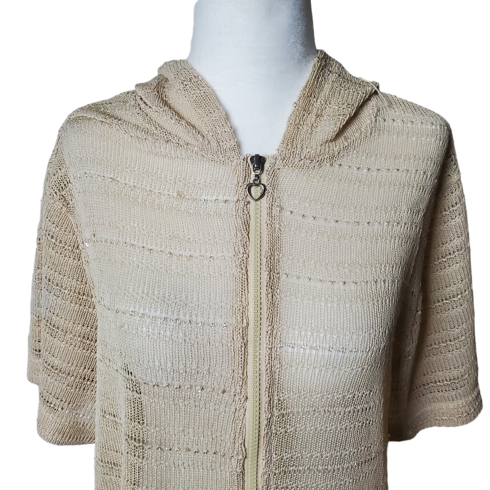 LAMODA Mesh Cover-up Top with Shimmery Size XL